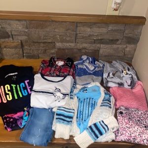 11 Pieces Girls Justice Lot Size 7 and 8 Excellent condition